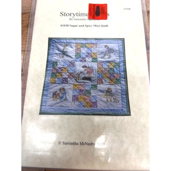 Storytime Quilts #1038 Sugar & Spice Mini Quilt Pattern By Samantha McNesby - Picture 2 of 3